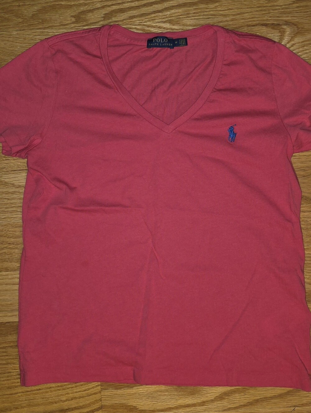 Polo Ralph Lauren women's Dark Pink V- Neck short-sleeve M